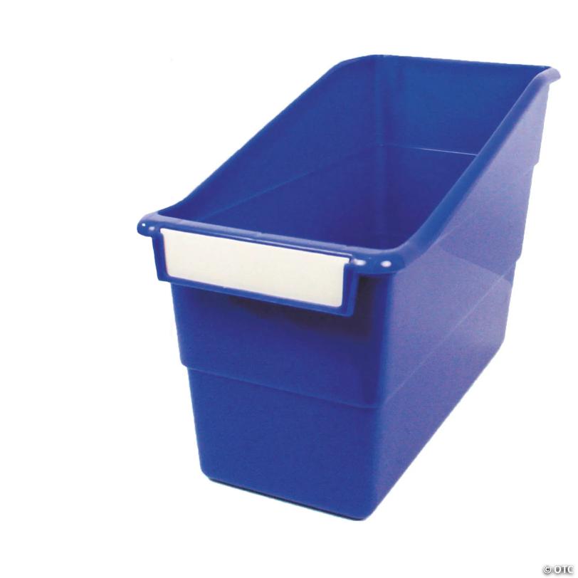 (6 EA) Shelf File Storage Bin With Label Holder