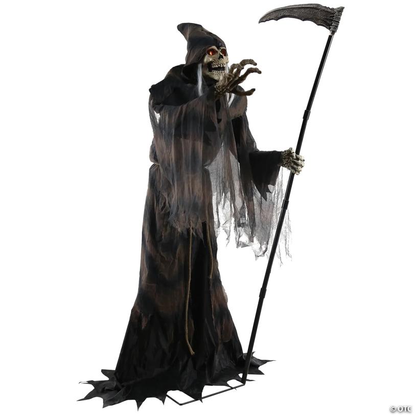 6 Ft. Lunging Reaper Animated Prop Standing Halloween Decoration