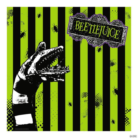 6 Ft. x 6 Ft. Beetlejuice™ Black & Green Polyester Backdrop Banner