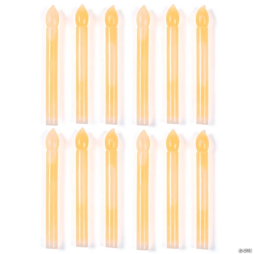 6" Mega Bulk 96 Pc. Candle-Shaped Plastic Snap & Shake Glow Sticks
