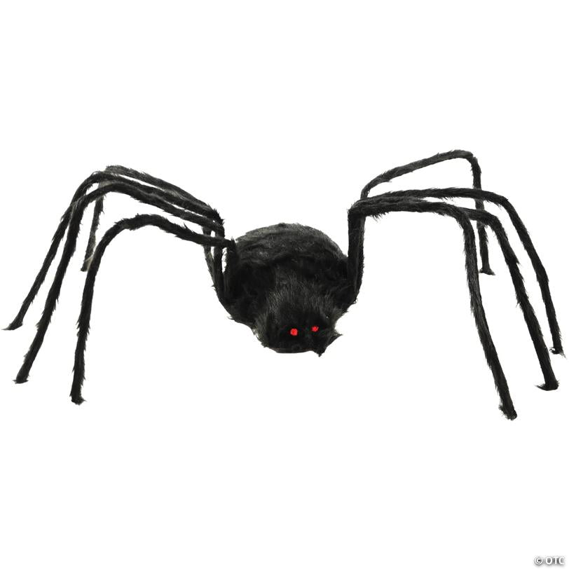 6 ft Gemmy/Sunstar Industries Black Furry Spider Halloween Decoration