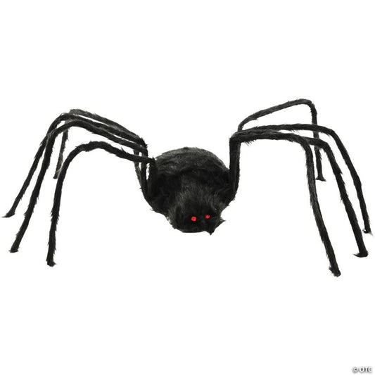 6 ft Gemmy/Sunstar Industries Black Furry Spider Halloween Decoration