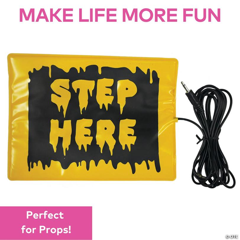 6" x 8" Step Here Wired Activation Pad for Animated Halloween Props