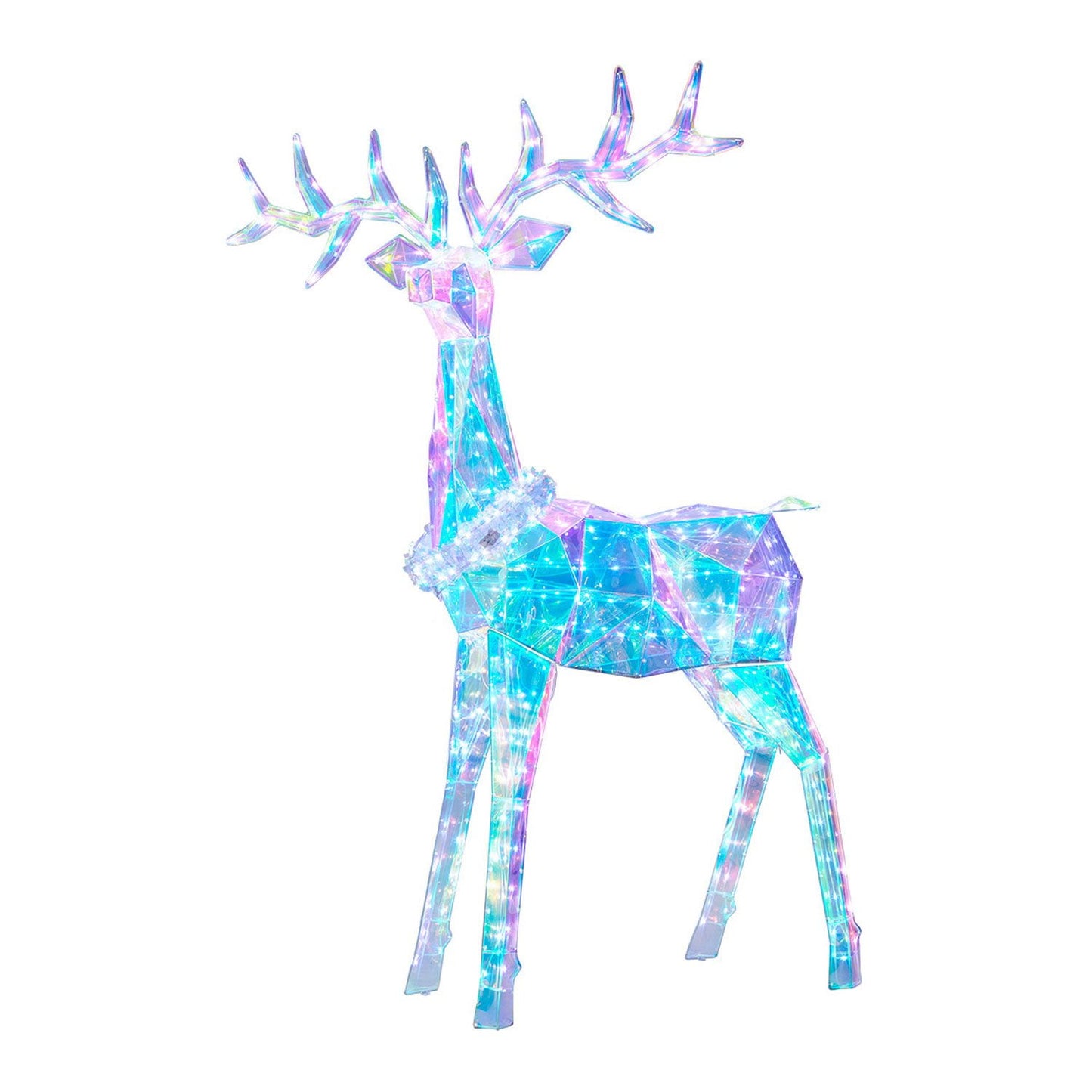 Member's Mark Pre-Lit Prismatic Deer Family, Set of 3 | USA Decoration®