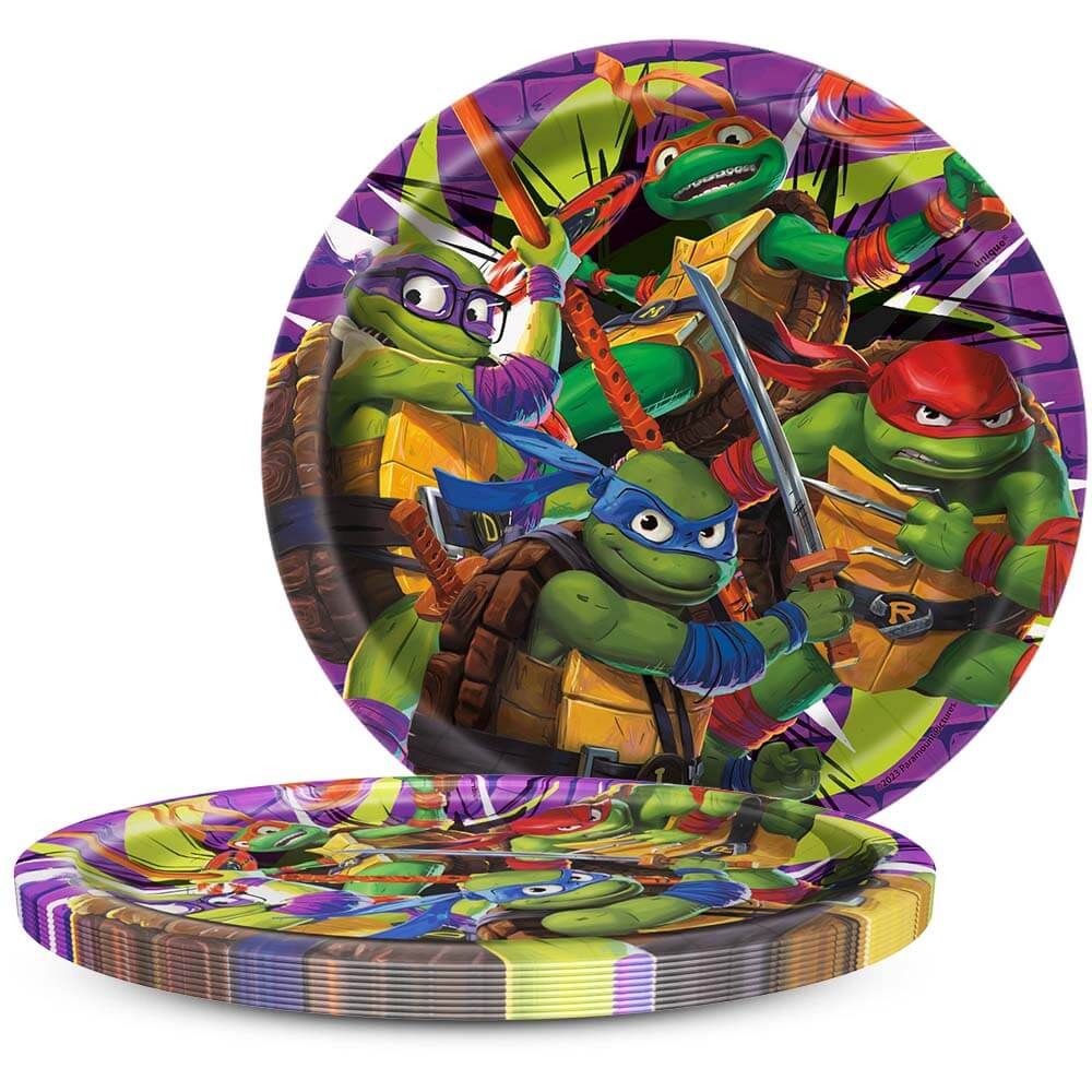 Teenage Mutant Ninja Turtles Dessert Plates 8 Pack