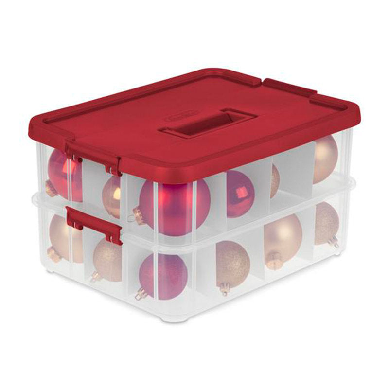 7.75" H x 10.75" W x 14.38" D Christmas 12 Piece Storage Set
