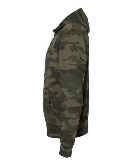 Lightweight Full-Zip Hooded Sweatshirt | USA Decoration
