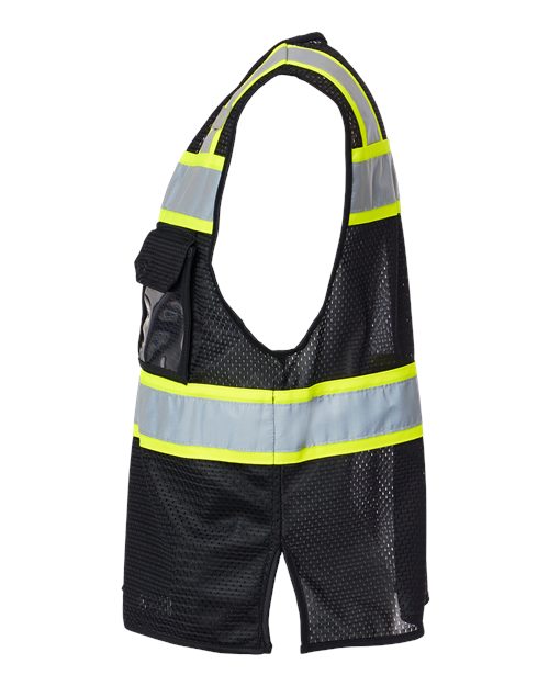 EV Series® Enhanced Visibility 3 Pocket Mesh Vest | USA Decoration