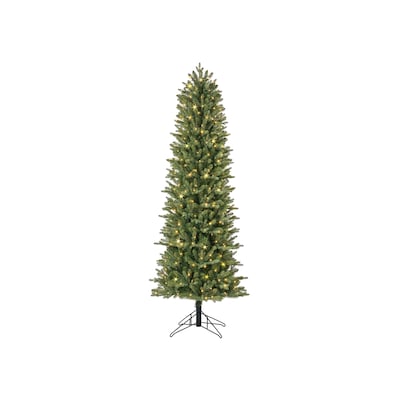 6.5-ft Aspen Pencil Fir Pre-lit Artificial Christmas Tree with Color Changing LED Lights | USA Decoration®