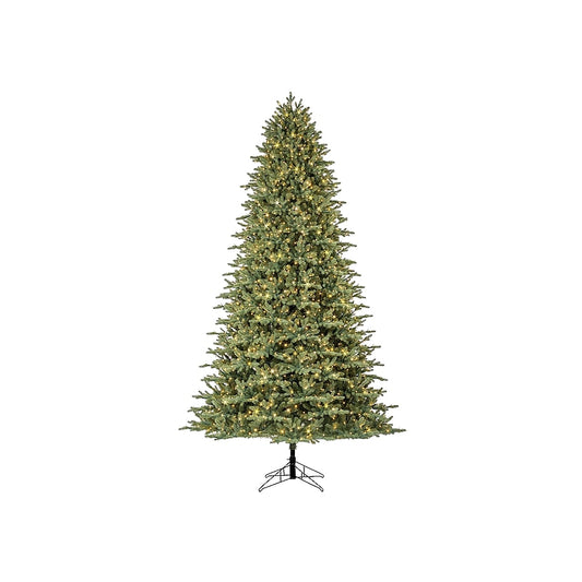 9-ft Aspen Fir Pre-lit Artificial Christmas Tree with Color Changing LED Lights | USA Decoration®
