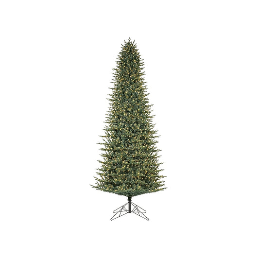 12-ft Montana fir Pre-lit Artificial Christmas Tree with White LED Lights | USA Decoration®