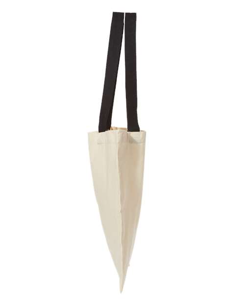 Contrast-Color Handle Tote | USA Decoration