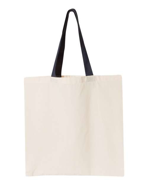 Contrast-Color Handle Tote | USA Decoration