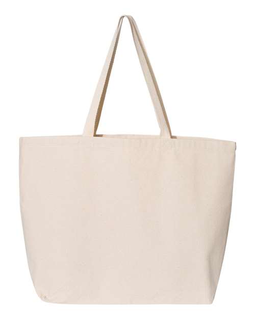 Jumbo Tote | 100% Cotton Canvas Carry-All Bag | USA Decoration