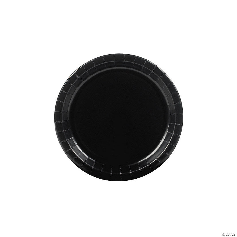 Black Paper Dessert Plates - 24 Ct. | USA Decoration®
