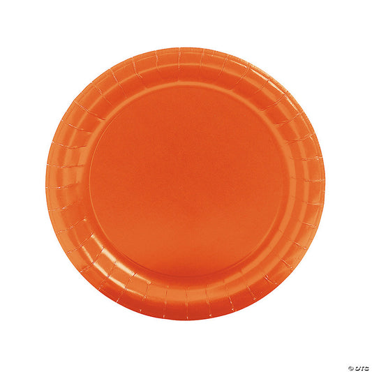 Orange Paper Dinner Plates - 24 Ct. | USA Decoration®