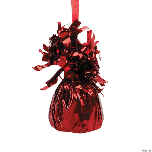 Bulk 12 Pc. Red Metallic Balloon Weights