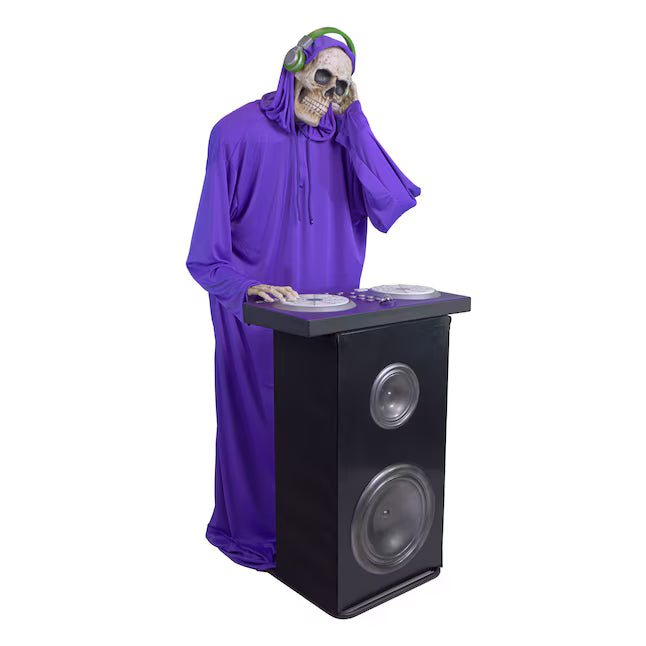 Haunted Living 5.7-ft Freestanding Motion Activated Talking Lighted Skeleton Animatronic