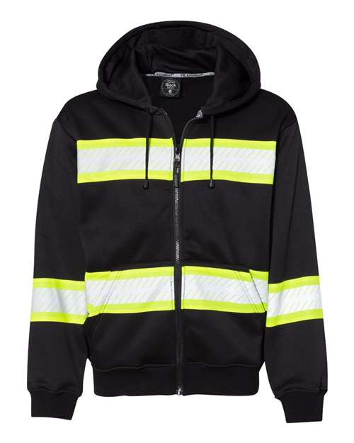 EV Series® Enhanced Visibility Full-Zip Hooded Sweatshirt | USA Decoration