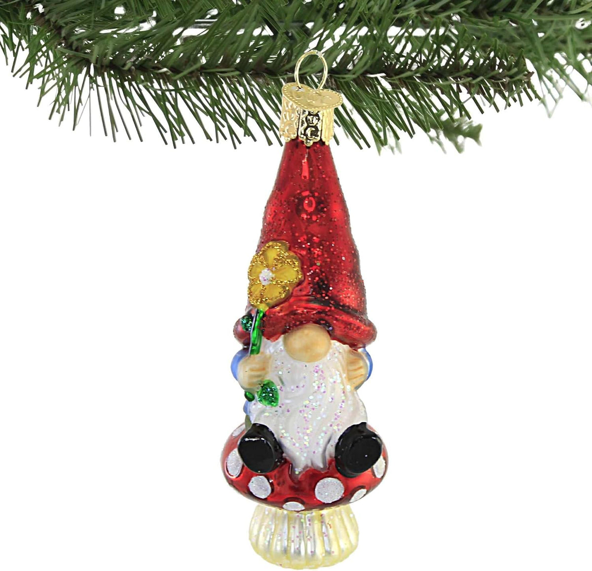 Old World Christmas Garden Gnome Tree Ornament
