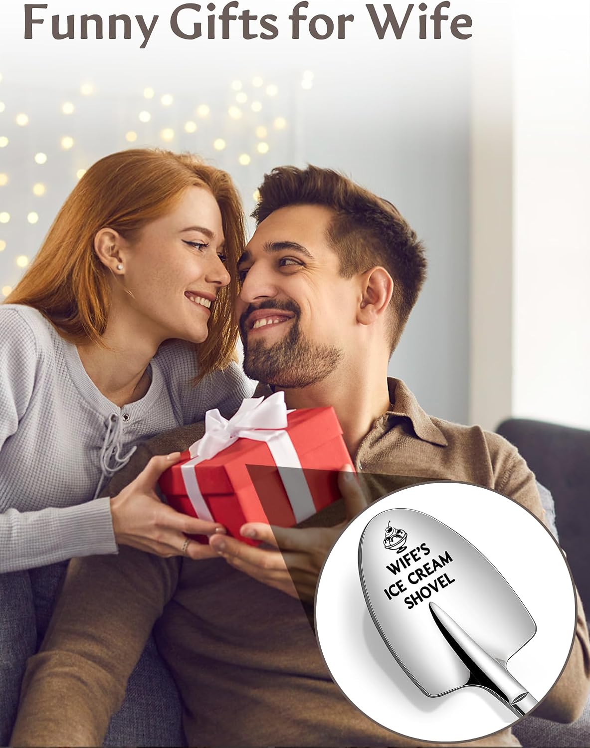 Wife's Ice Cream Shovel, Anniversary Birthday Mothers Day Gifts for Wife