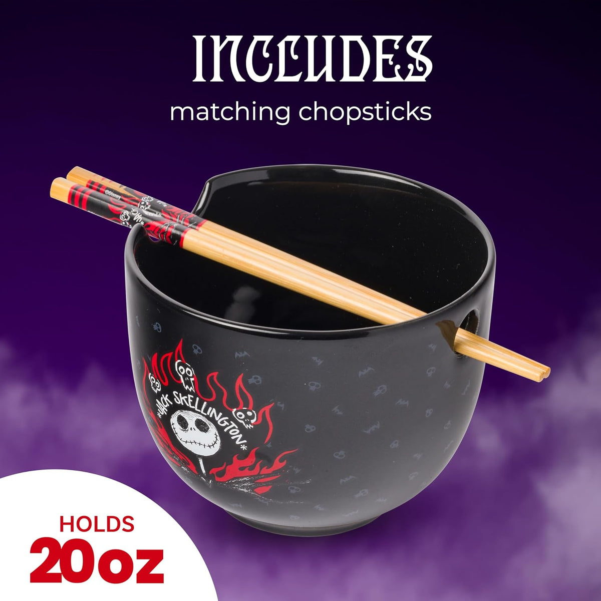 Silver Buffalo Disney The Nightmare Before Christmas, Ramen Bowl, 20oz