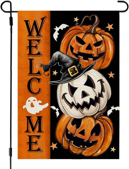12×18 in Double-Sided Jack O’Lantern Garden Flag Halloween Outdoor Décor | USA Decoration®