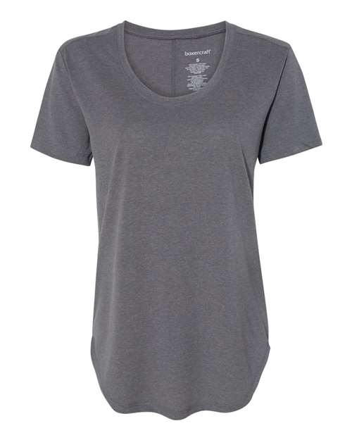 Women’s At Ease Scoop Neck Short Sleeve T-Shirt | USA Decoration