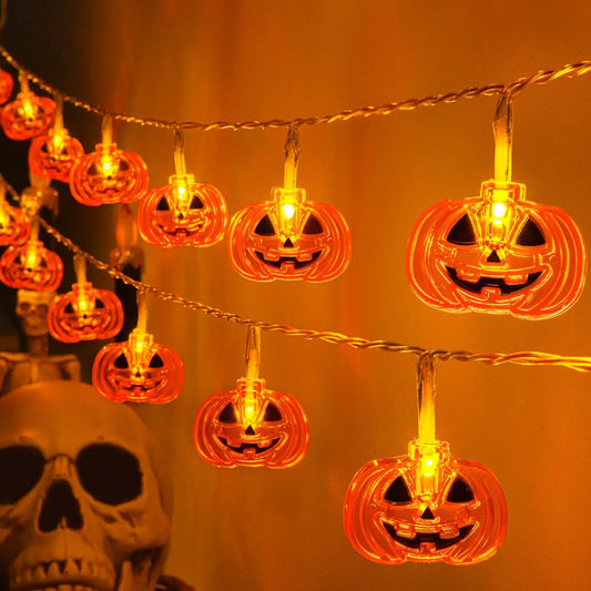 Halloween Pumpkin String Lights 10FT 20LED | USA Decoration®