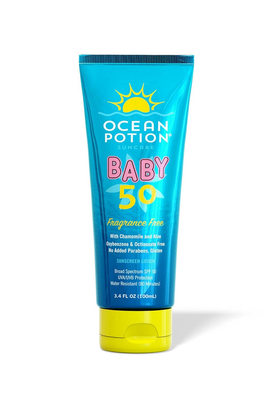 Ocean Potion Baby Sunscreen Lotion SPF 50 – 3.4 oz Gentle Broad Spectrum Protection