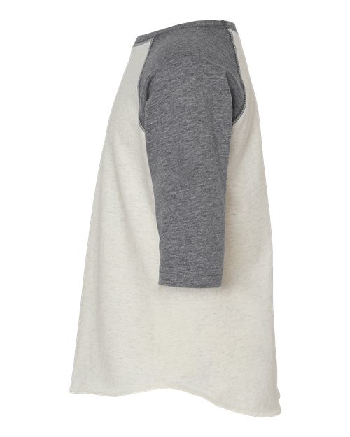 Toddler Baseball Fine Jersey Three-Quarter Sleeve Tee | USA Decoration