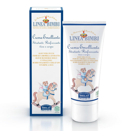 Helan Linea Bimbi Soothing Baby Lotion for Face & Body with Vitamin E Aloe Vera & Beeswax Moisturizing & Refreshing Baby Cream for Delicate Skin, 100 fl oz