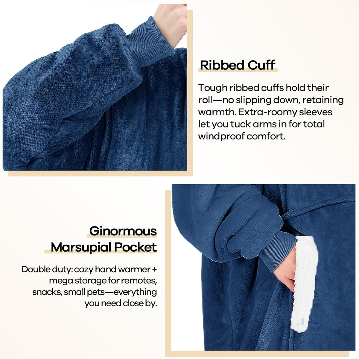 yescool Wearable Blanket Hoodie, Halloween Gifts