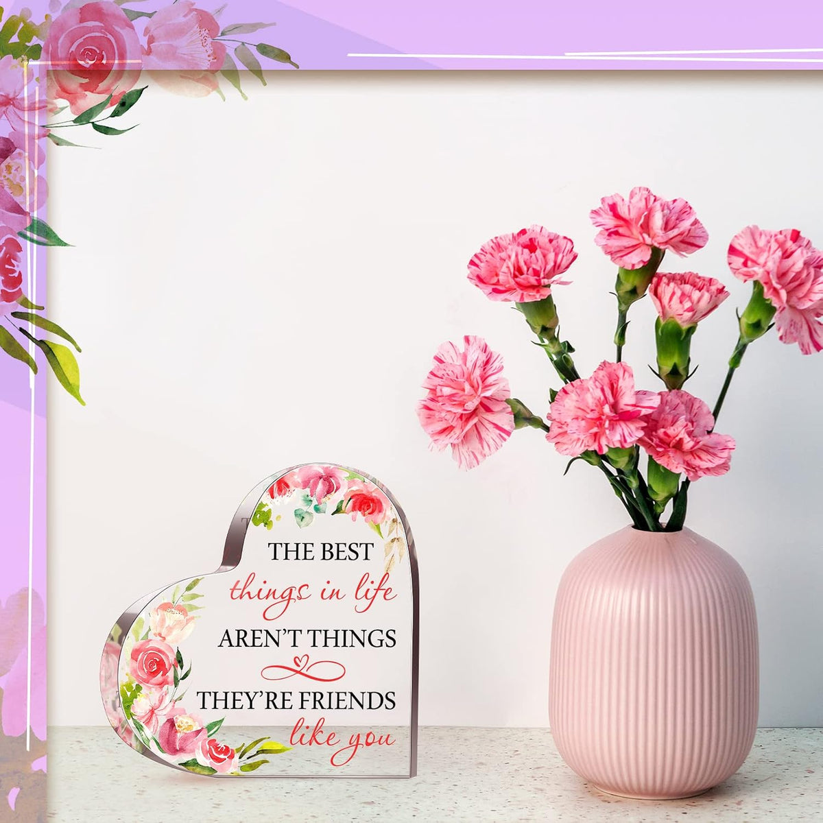 Christmas Friend Gift for Women Friendship Plaque, Sweet Style