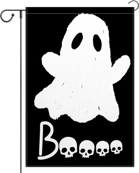 12×18 in Double-Sided Halloween Ghost Garden Flag Spooky Porch Décor | USA Decoration®