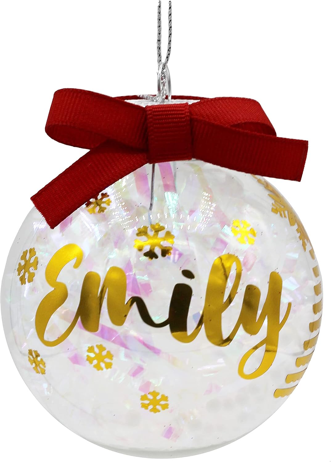 Creative Hobbies Clear Plastic Fillable Christmas Ornament Discs 100mm (3.94") - Great for Crafts, Holidays and Weddings | Pack of 12