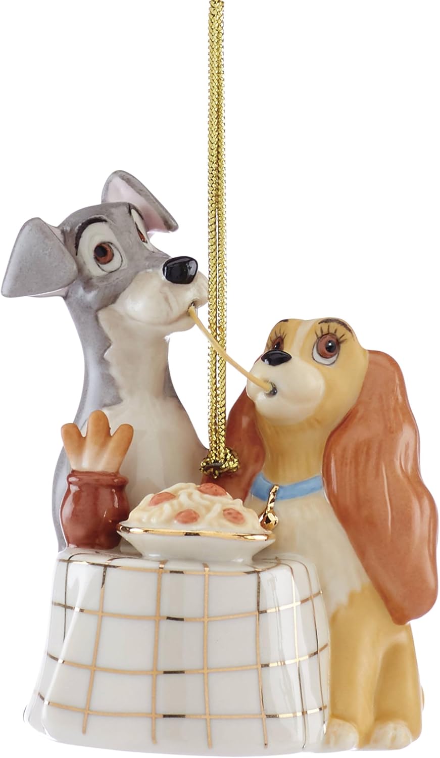 Lenox Disney Lady and the Tramp Christmas Hanging Ornament