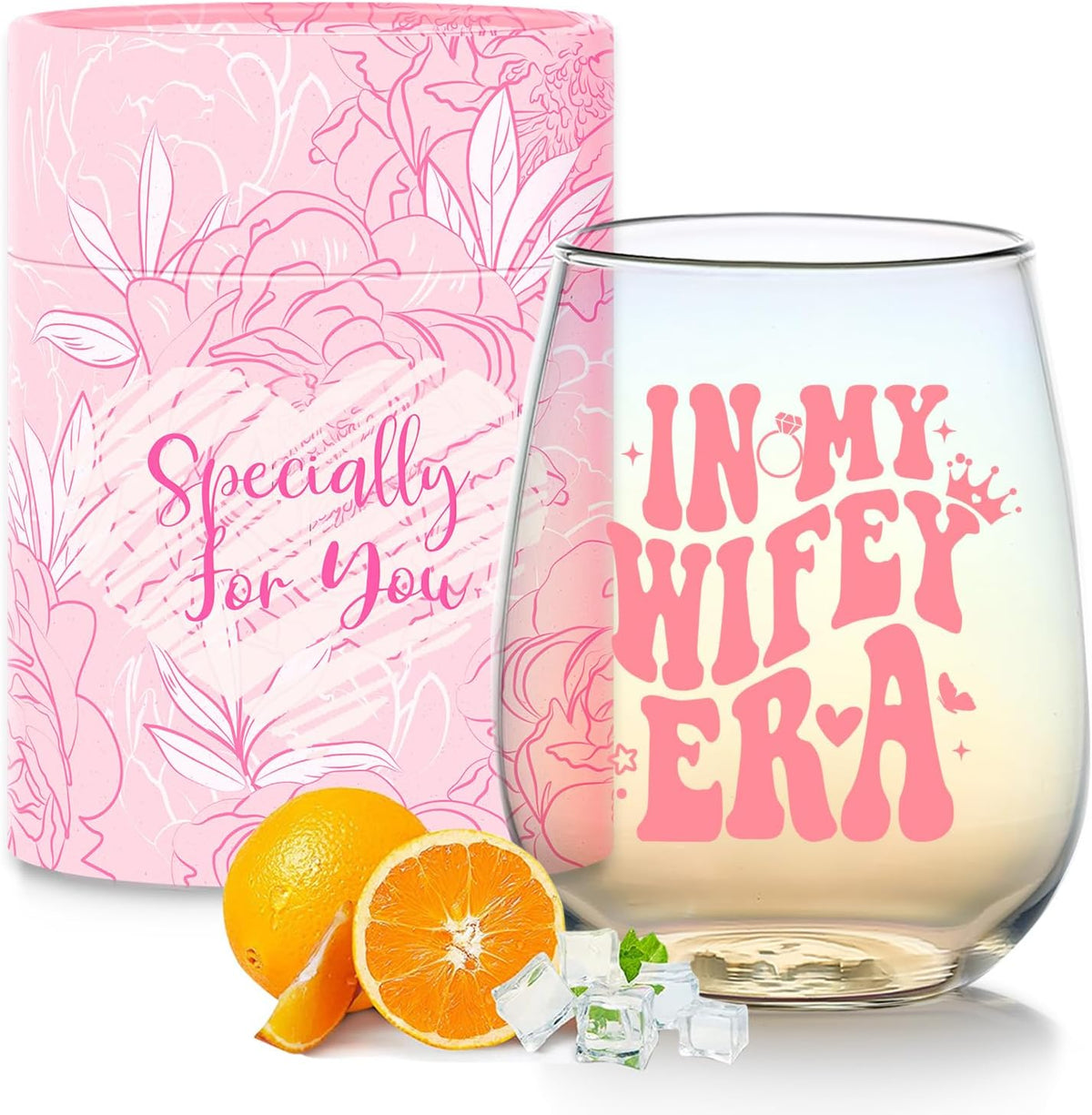 Bride To Be Engagement Gifts for Women Cool Bridal Shower Wedding Gifts Wine Glass Classy Bachelorette Party Gift for Best Friend Sister Colleagues Wifey Cup Christmas Valentines Mothers Day Gift