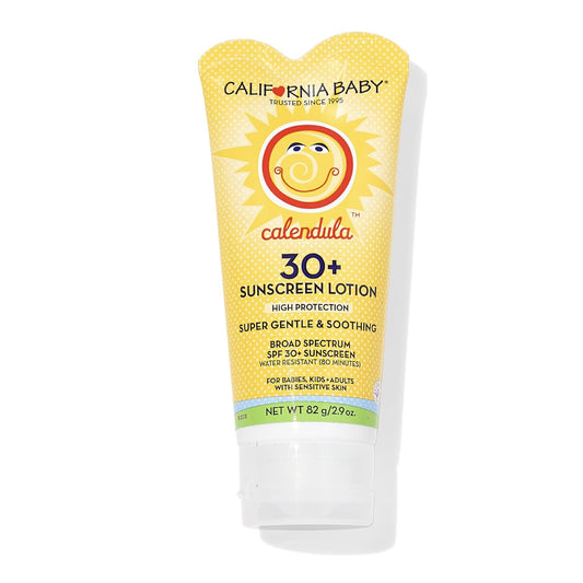 California Baby SPF 30+ Sunscreen – Mineral Baby Lotion 2.9oz