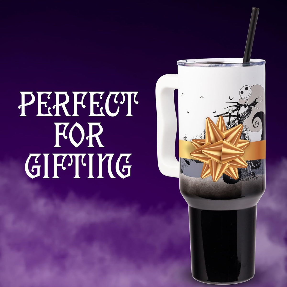 Silver Buffalo Nightmare Before Christmas, Stainless Steel Tumbler, 40oz