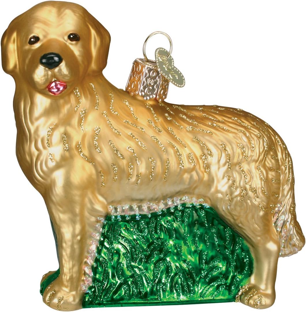 Old World Christmas Golden Retriever Tree Ornament