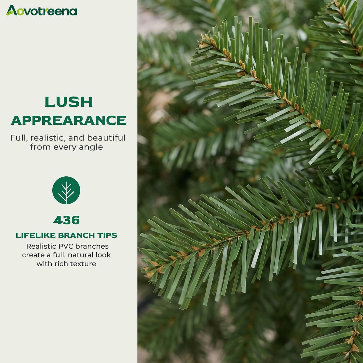 4ft Unlit Christmas Tree 436 PVC Tips for Small Space Decor