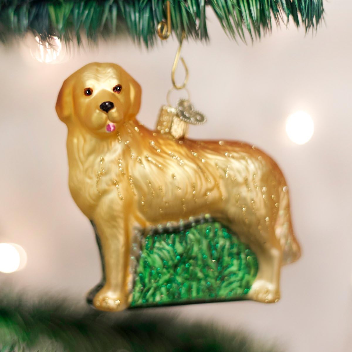 Old World Christmas Golden Retriever Tree Ornament