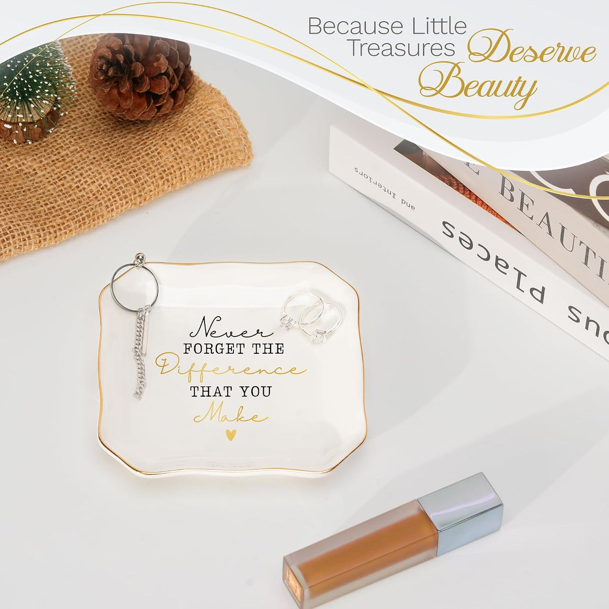 HEXMOZ Best Boss Gifts For Women - Female Lady Christmas Trinket Dish