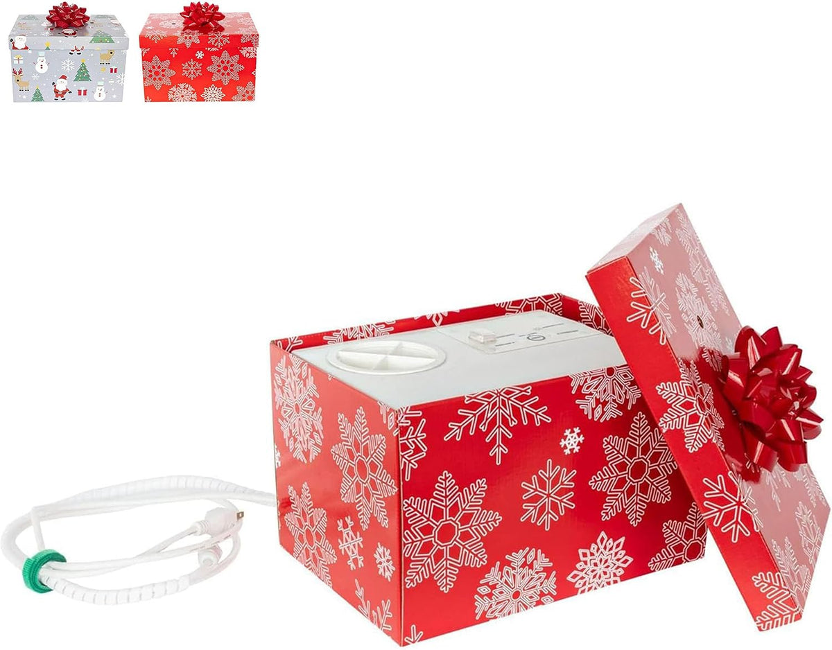 Automatic Christmas Tree Watering System Device, Santaâ€™s Tree Helper Keeps Your Christmas Tree Healthy and Fresh, Refillable 2.5 gallons Capacity Box - Red/Snowflakes