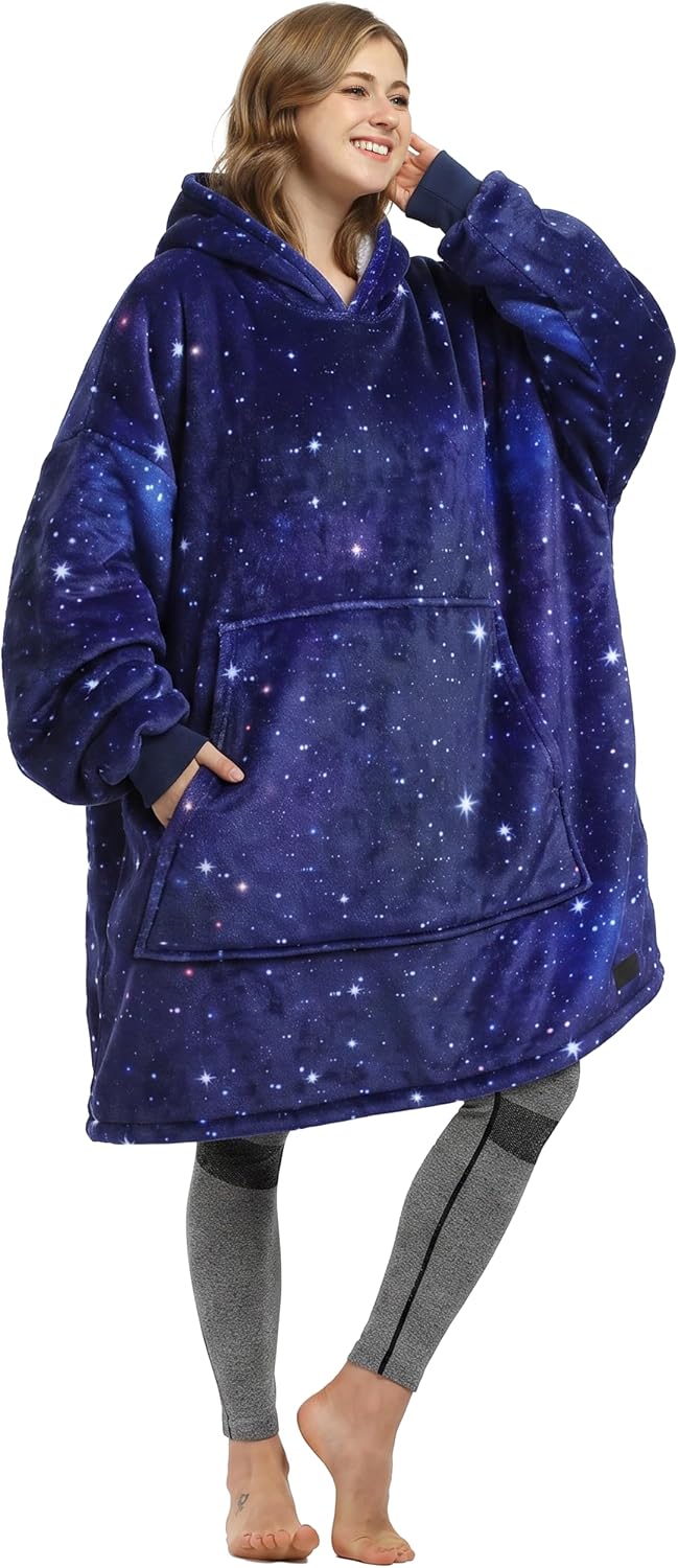 Catalonia Oversized Wearable Blanket Hoodie Sweatshirt for Adults