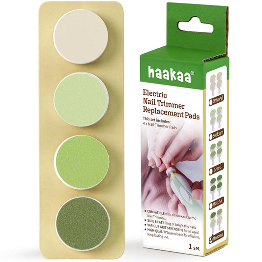 4-Pack Baby Nail Trimmer Replacement Pads for Electric Nail File in Meadow Color