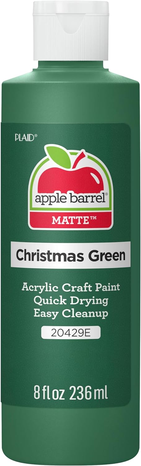 Apple Barrel, Acrylic Paint , 8 fl oz, Christmas Green, (Pack of 1)
