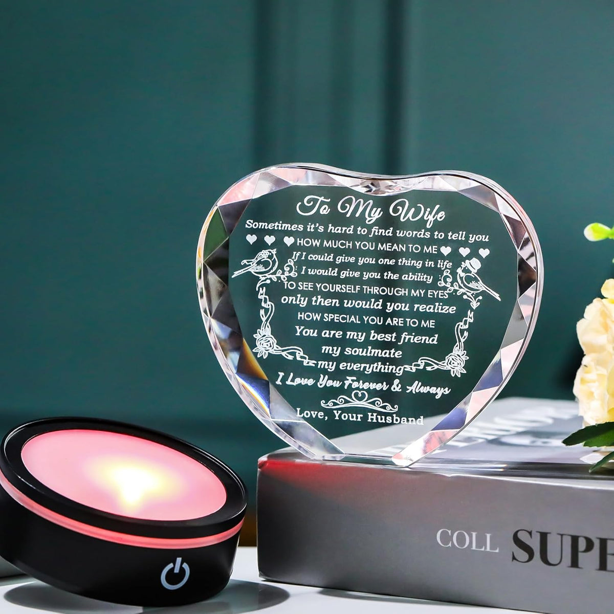 YWHL Gifts for Wife I Love You Gift Idea for Wedding Anniversary & Birthday