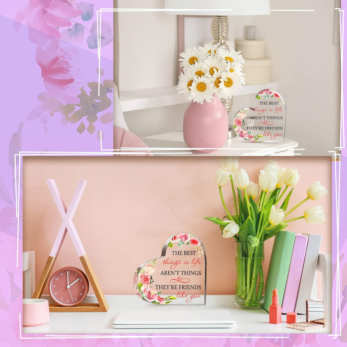 Christmas Friend Gift for Women Friendship Plaque, Sweet Style
